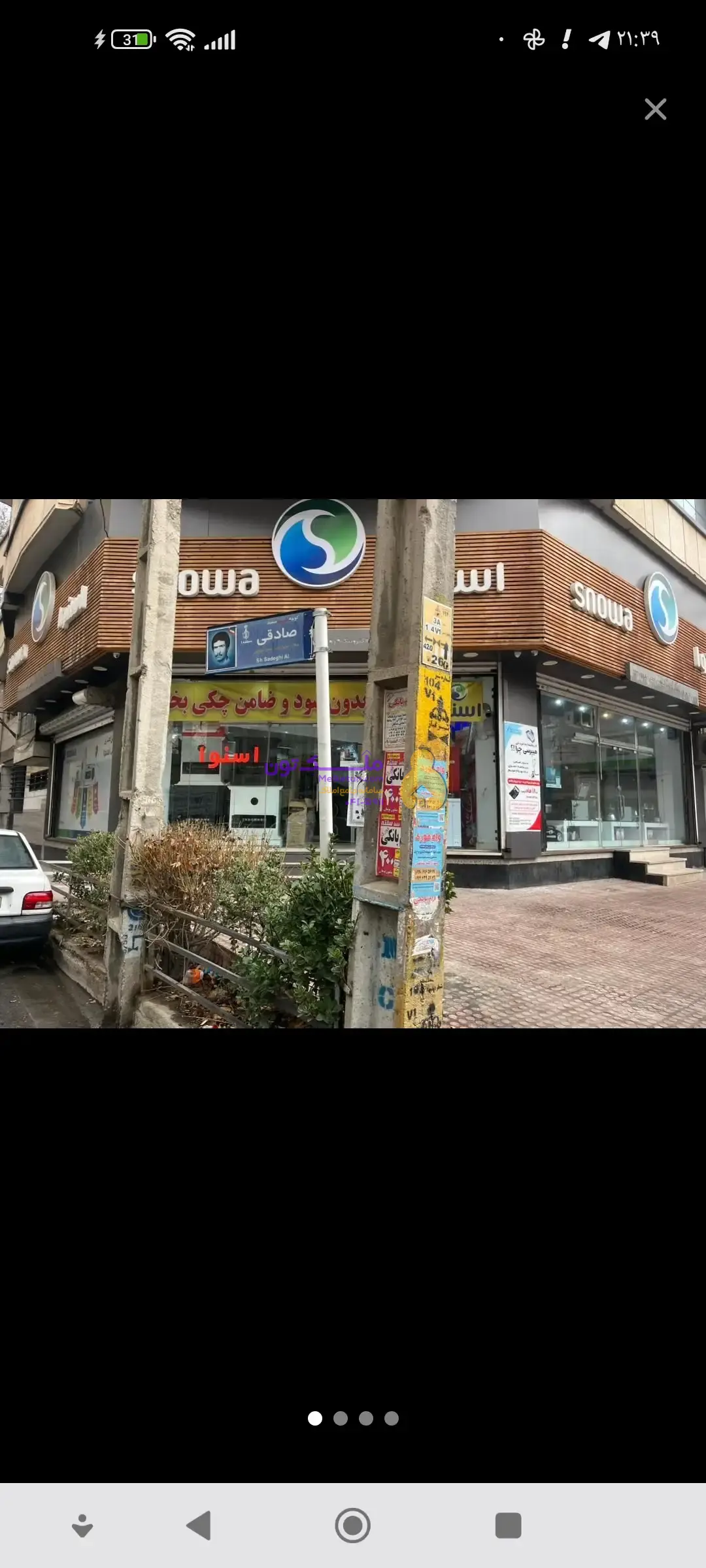 فروش ملک تجاری به متراژ 130مترو 70 متر بالکن کاملآ ویترین شده سند تک برگ