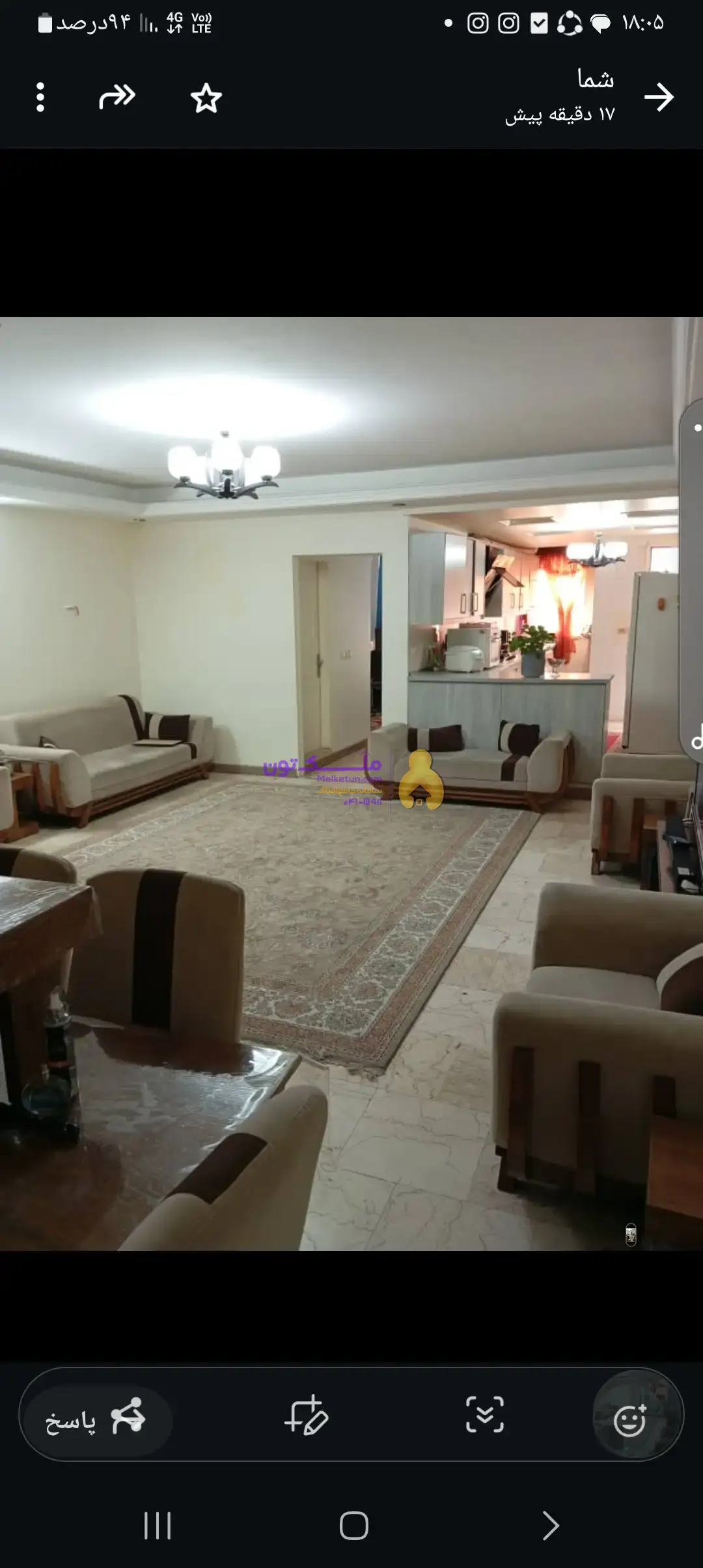 آپارتمان ۷۲ متری