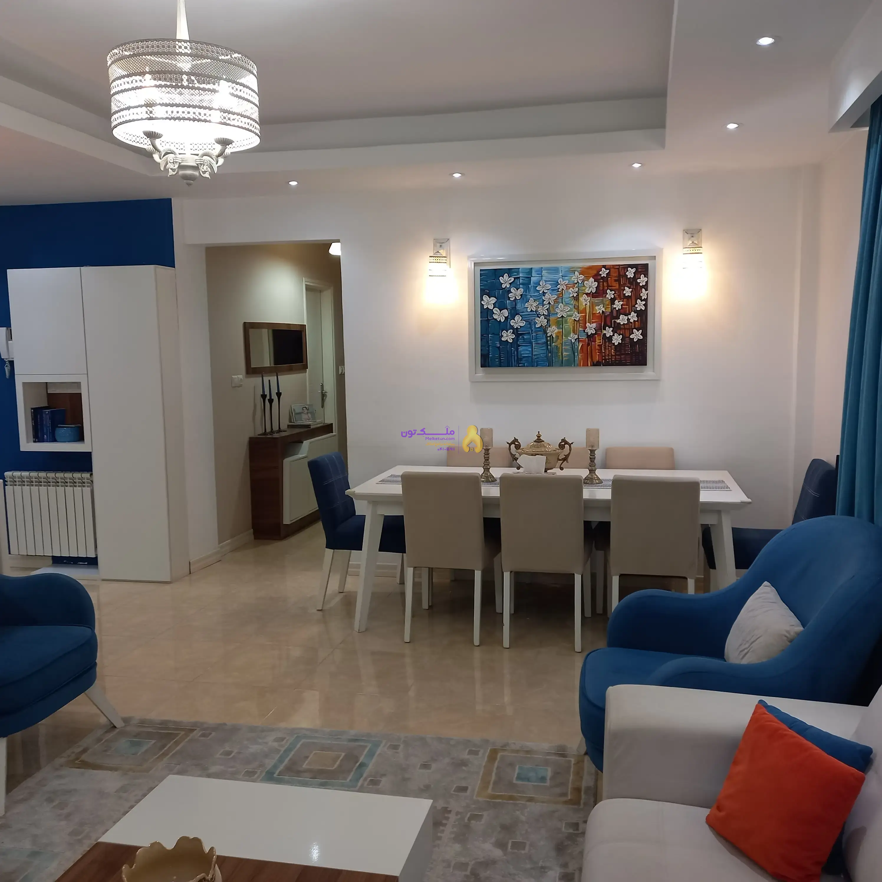 فروش آپارتمان 82 متری دیزاین شده با ویو دریا ، مبله